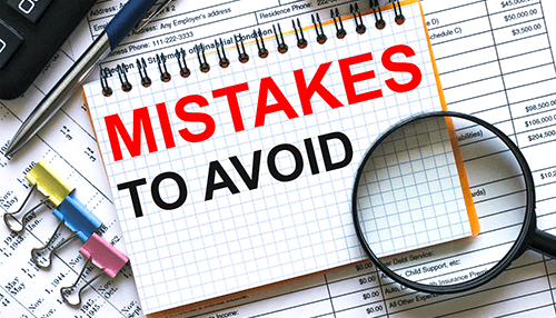 Mistakes to Avoid