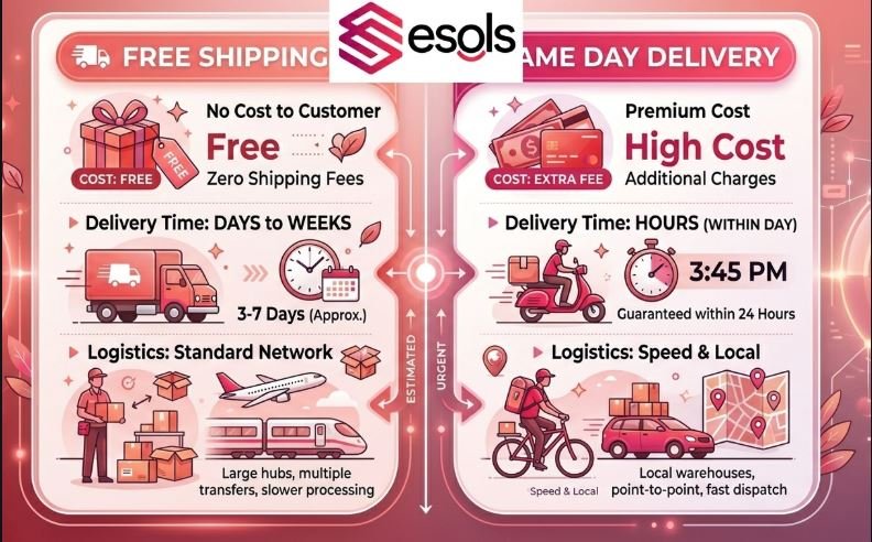 Key Differences Between Free Shipping and Same Day Delivery
