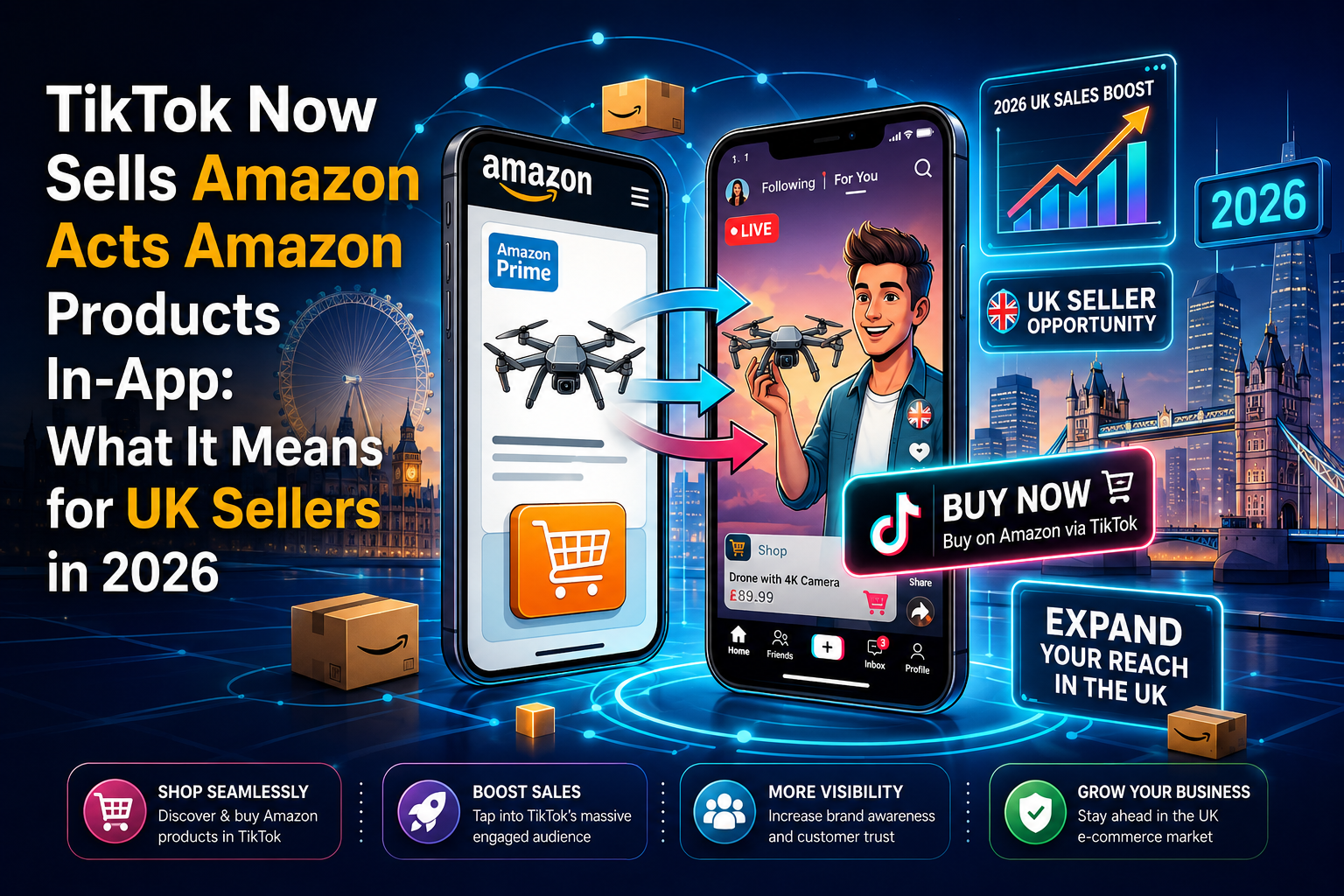 TikTok Now Sells Amazon Products In-App: What It Means for UK Sellers in 2026